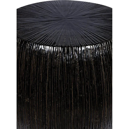 Bud Stool/Accent Table - Black Outdoor End Table