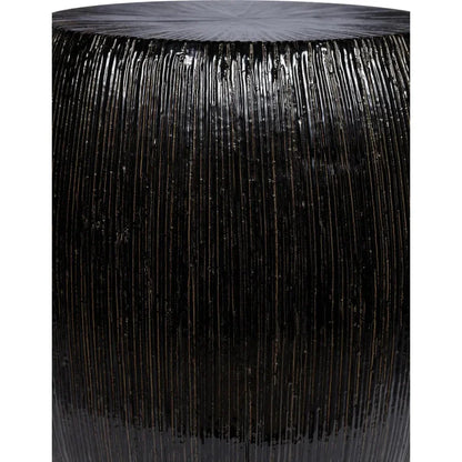 Bud Stool/Accent Table - Black Outdoor End Table