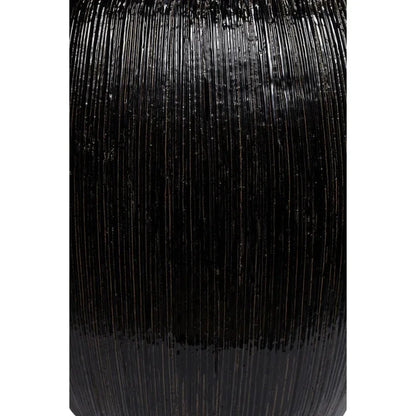 Bud Stool/Accent Table - Black Outdoor End Table