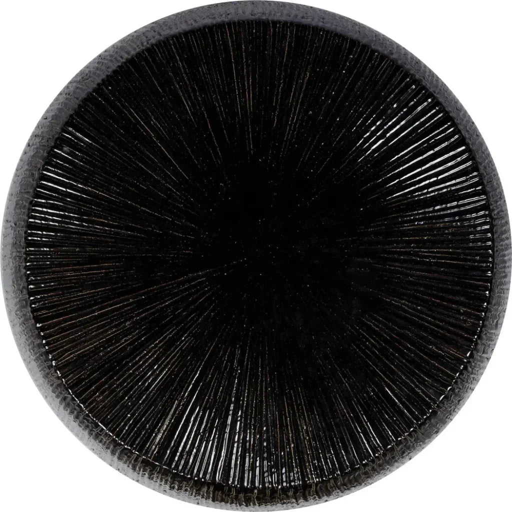 Bud Stool/Accent Table - Black Outdoor End Table