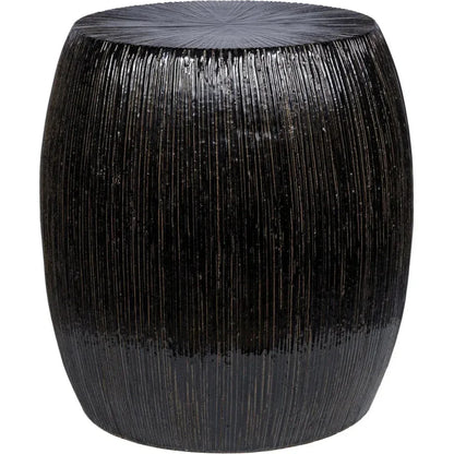 Bud Stool/Accent Table - Black Outdoor End Table