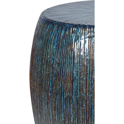 Bud Stool/Accent Table - Blue Outdoor End Table