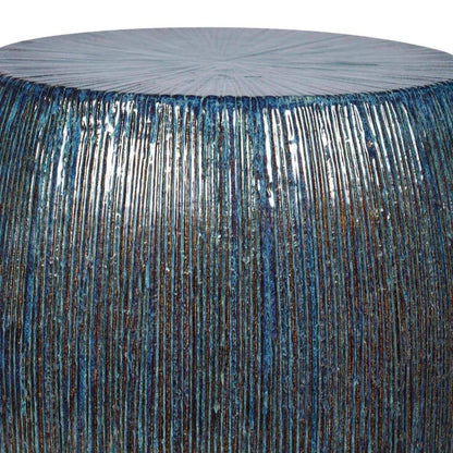 Bud Stool/Accent Table - Blue Outdoor End Table