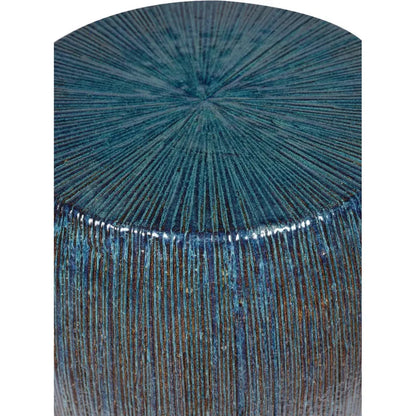 Bud Stool/Accent Table - Blue Outdoor End Table