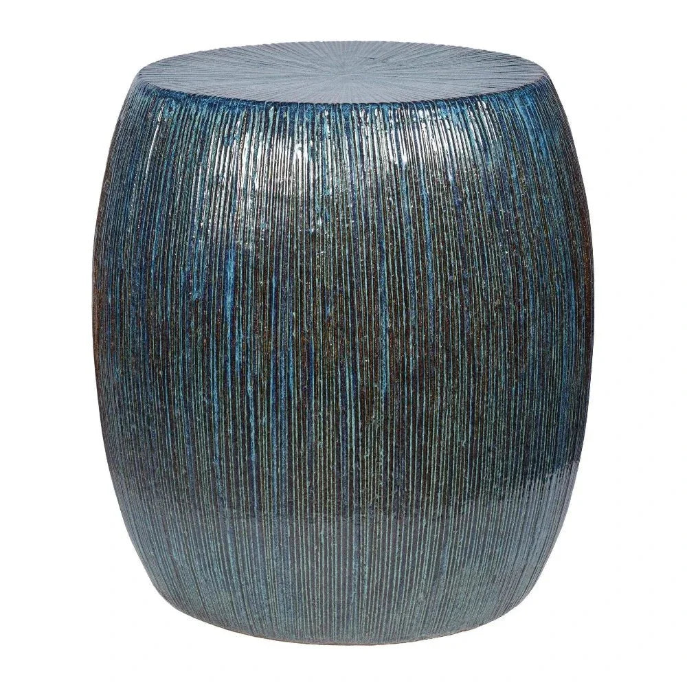 Bud Stool/Accent Table - Blue Outdoor End Table