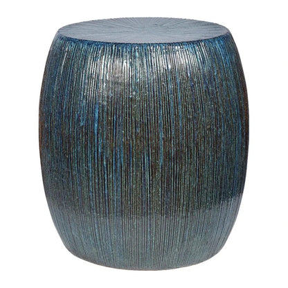Bud Stool/Accent Table - Blue Outdoor End Table
