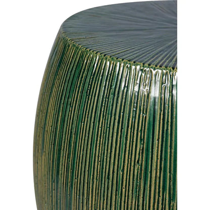 Bud Stool/Accent Table - Green Outdoor End Table