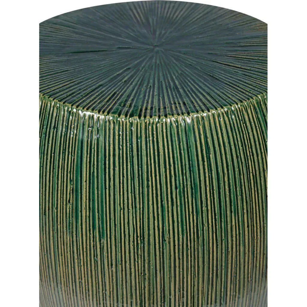 Bud Stool/Accent Table - Green Outdoor End Table