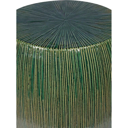 Bud Stool/Accent Table - Green Outdoor End Table