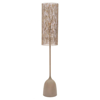 Buff Steel Brown Floor Lamp