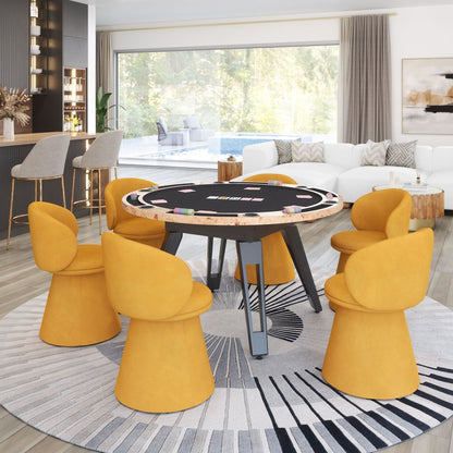 Burl 2 in 1 Wooden Dining Table