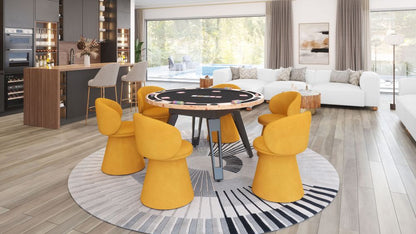 Burl 2 in 1 Wooden Dining Table