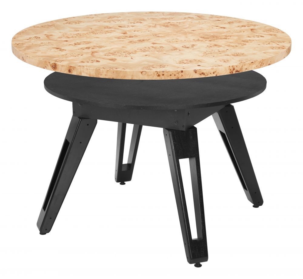 Burl 2 in 1 Wooden Dining Table