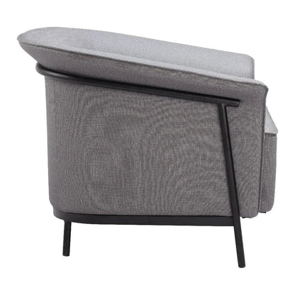 Burry Slate Gray Accent Arm Chair