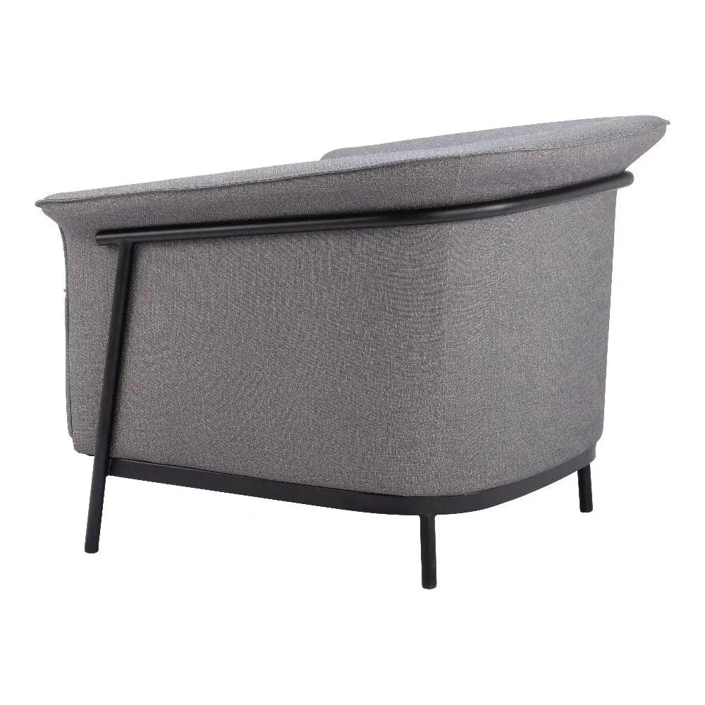 Burry Slate Gray Accent Arm Chair