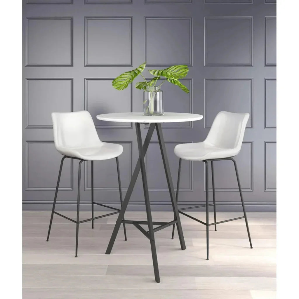 Byron Bar Chair White
