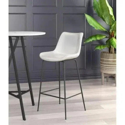 Byron Bar Chair White