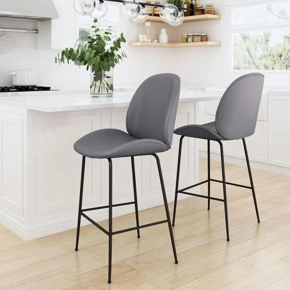 Byron Counter Chair Gray