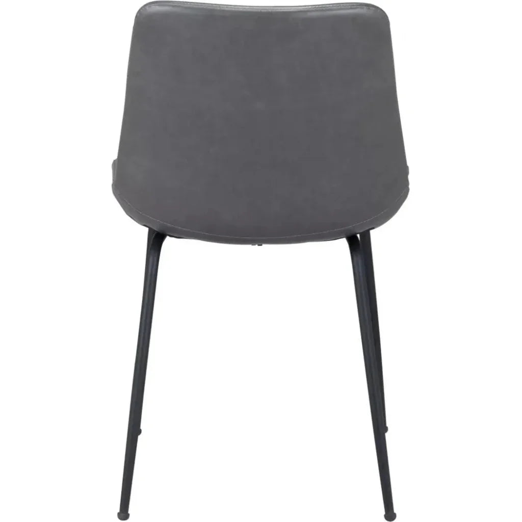 Byron Leather Armless Dining Chair 2PC
