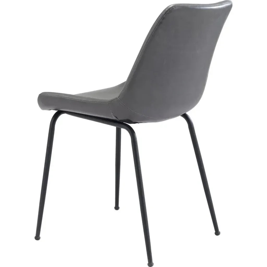 Byron Leather Armless Dining Chair 2PC