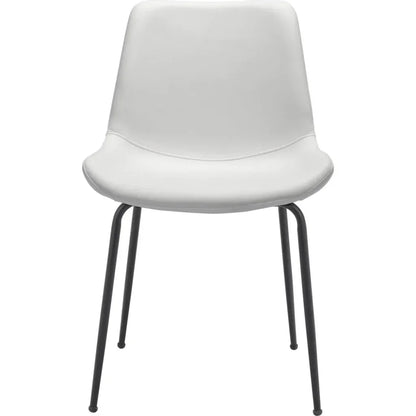 Byron Leather Armless Dining Chair 2PC