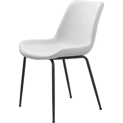 Byron Leather Armless Dining Chair 2PC