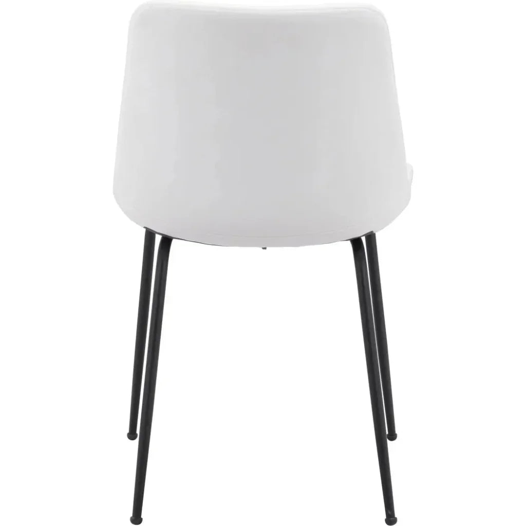 Byron Leather Armless Dining Chair 2PC