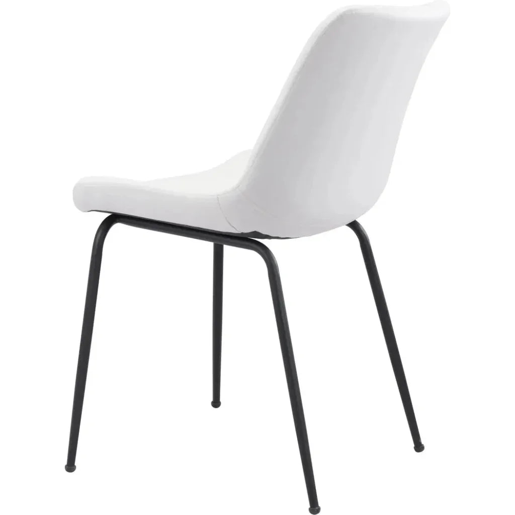 Byron Leather Armless Dining Chair 2PC