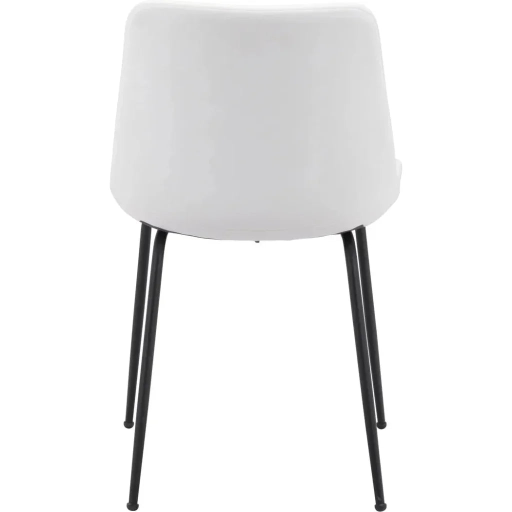 Byron Leather Armless Dining Chair 2PC