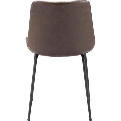Byron Leather Armless Dining Chair 2PC