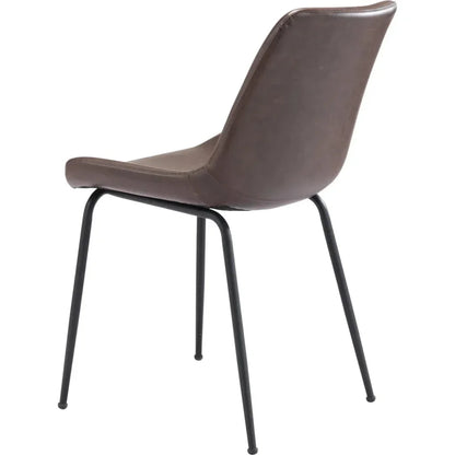 Byron Leather Armless Dining Chair 2PC