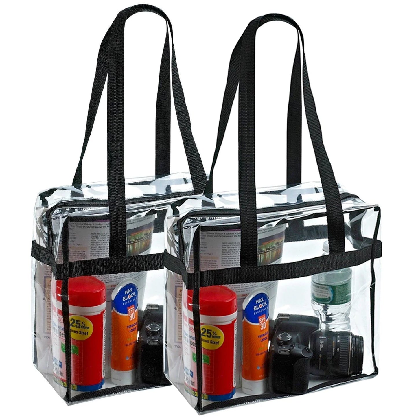 Clear Stadium Tote Bag – Transparent Shoulder Bag for Events