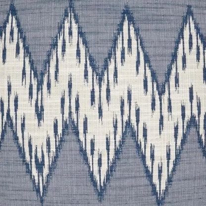 Caccini Indigo Chevron Blue Large Throw Pillow Insert