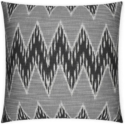 Caccini Tuxedo Chevron Black Large Throw Pillow Insert