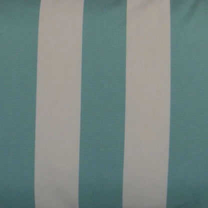 Cafe Stripe Aqua Outdoor Lumbar Pillow