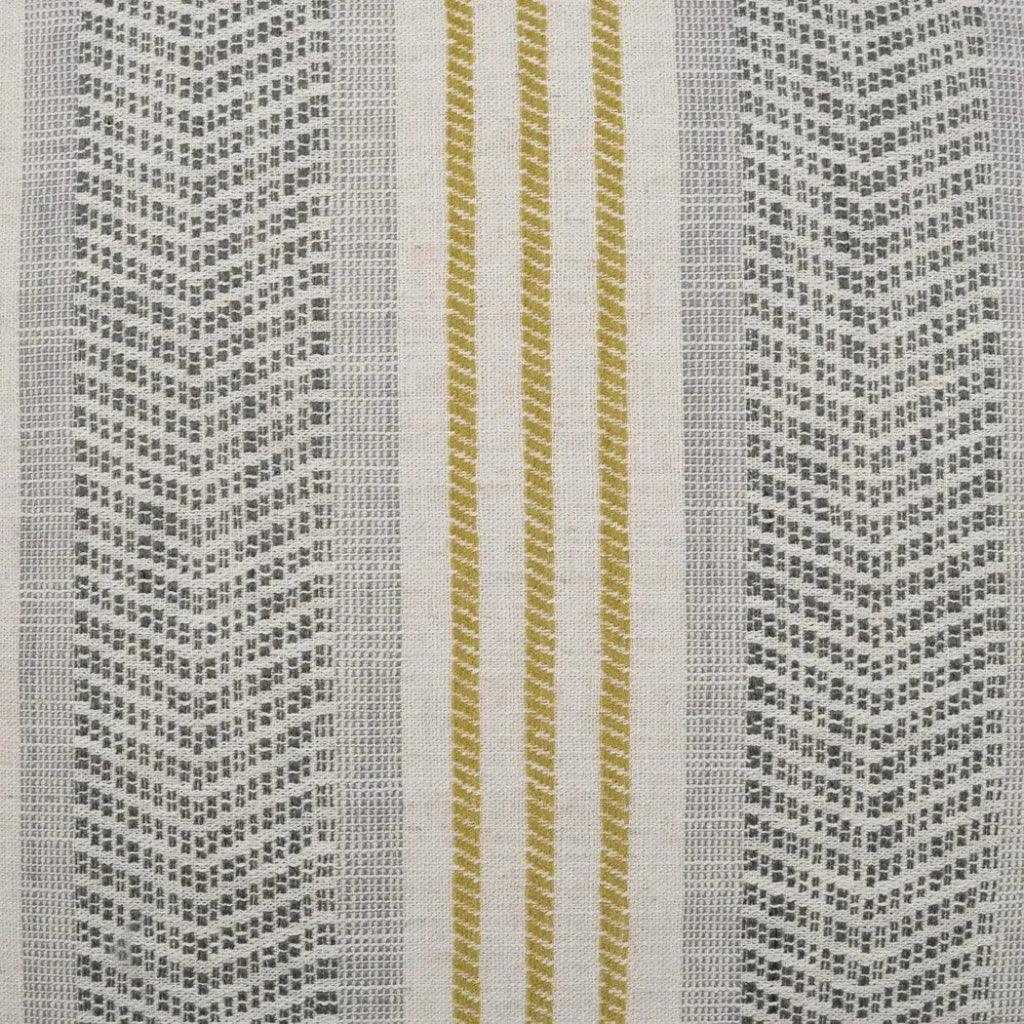 Caleb Dijon Stripes Yellow Large Throw Pillow Insert