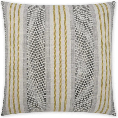 Caleb Dijon Stripes Yellow Large Throw Pillow Insert