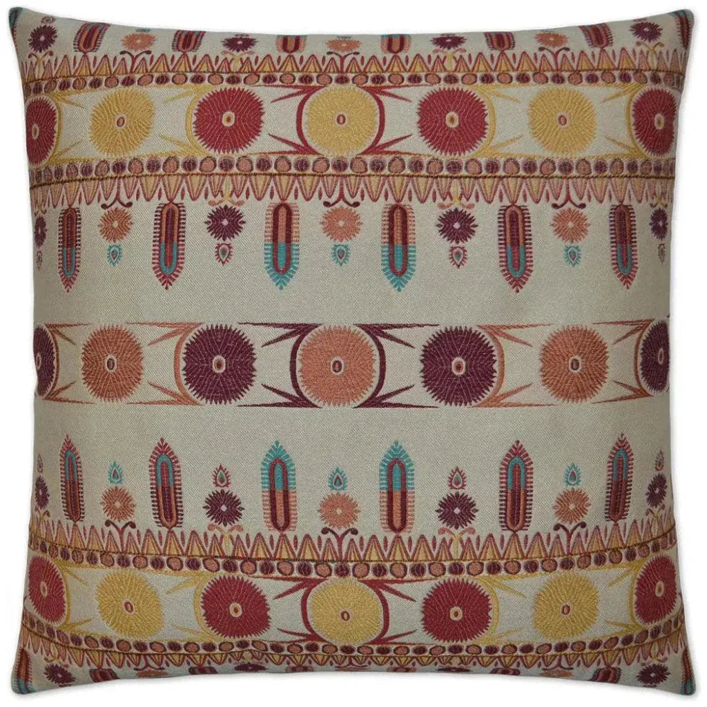Calliope Red Throw Pillow With Insert