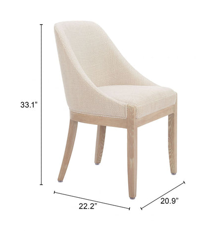 Calmo Textured Fabric Dining Chair