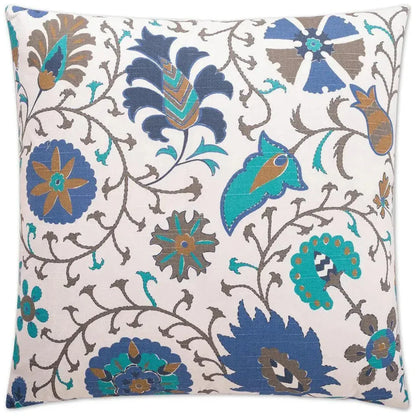 Calypso Blue Throw Pillow With Insert