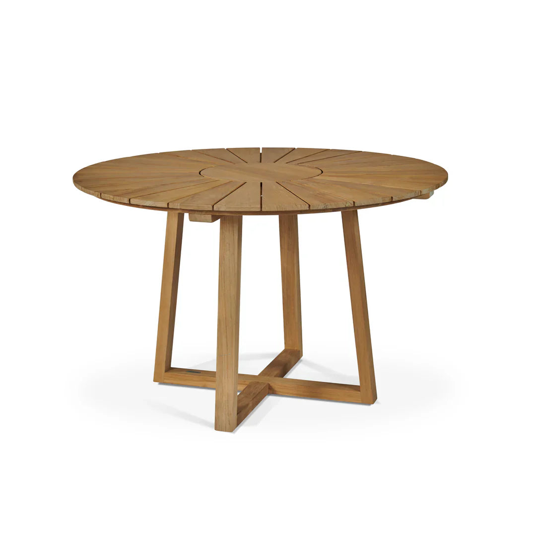 Cambria Teak Patio Round Dining Set 5PC