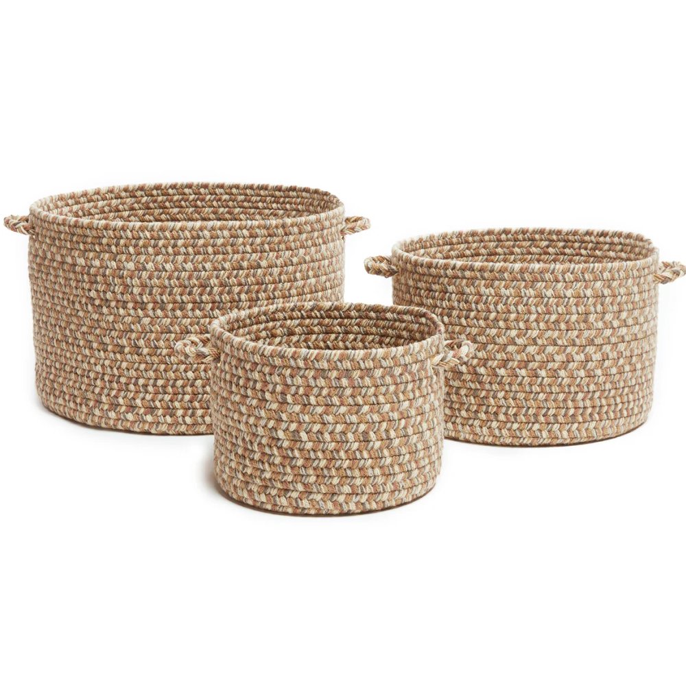 Camden Braided Handmade Outdoor Basket 3PC