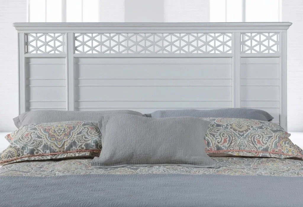 Cane Bay Fretwork Wood Panel Bed