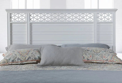 Cane Bay Fretwork Wood Panel Bed