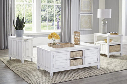 Cane Bay Rectangular Chairside Table