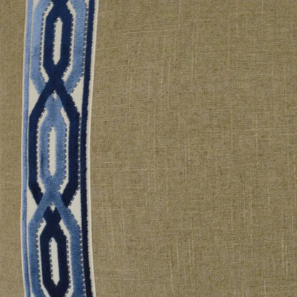 Cannes Blue Throw Pillow With Insert