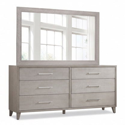 Cape Six Drawers Wood Dresser With Mirror