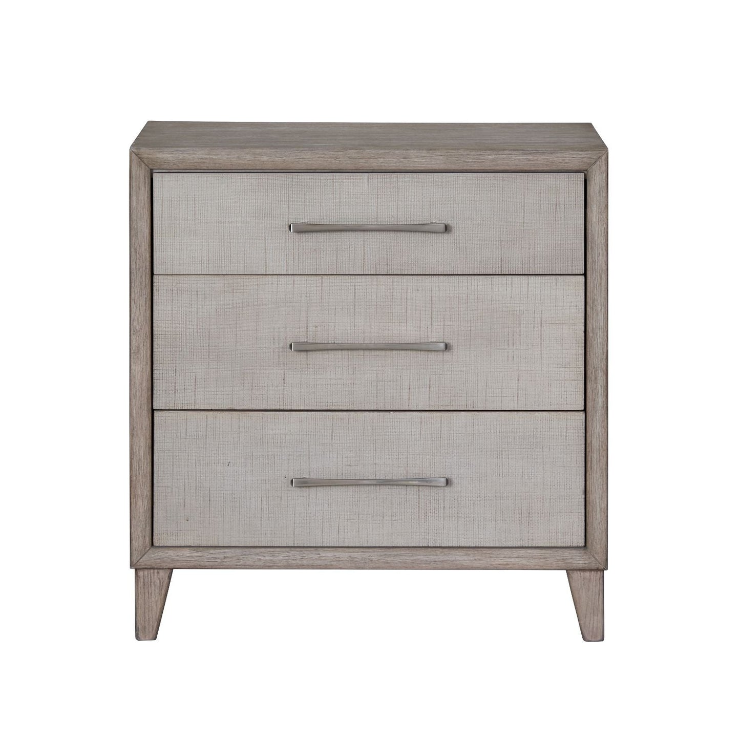 Cape Three Drawers Wood Nightstand with USB