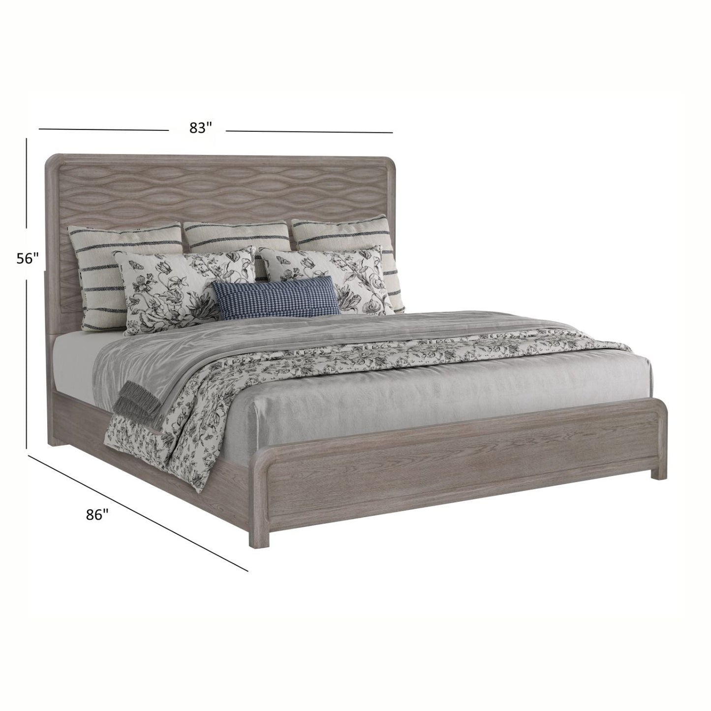 Cape Wave Panel Wood Bed
