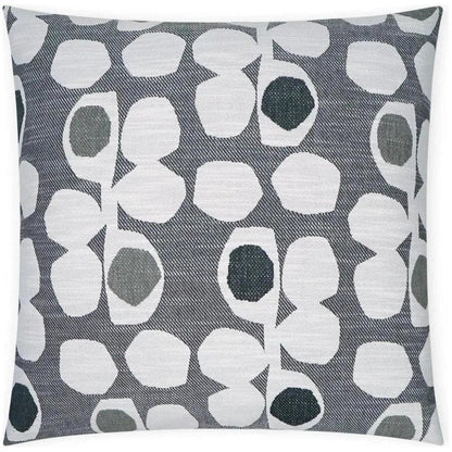 Caprioni Tuxedo Abstract Grey Large Throw Pillow Insert